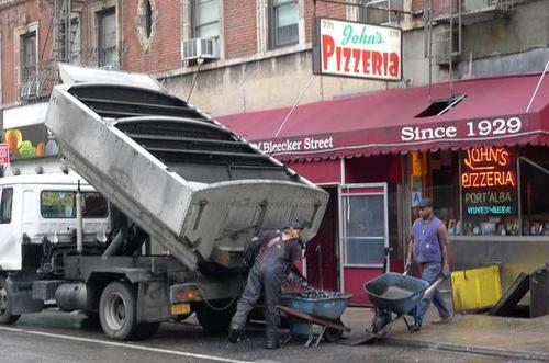 Delivery of Coal to John’s Pizzeria